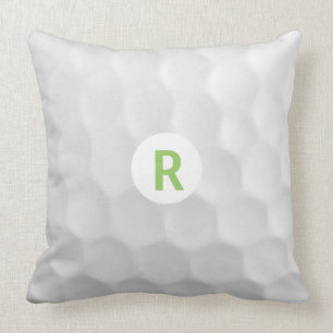 Coussin Carreau de boule de golf du monogramme R