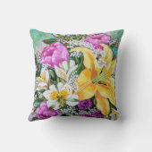 Coussin Carreau "de bouquet doux et impertinent de (Verso)