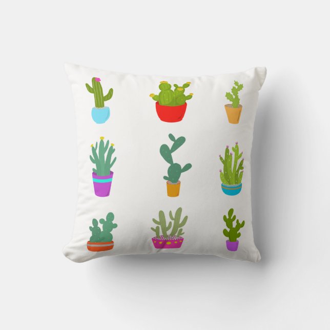 Coussin Carreau de cactus (Recto)