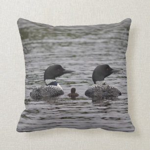 Coussin Carreau de camps de région sauvage d'étang de Ti
