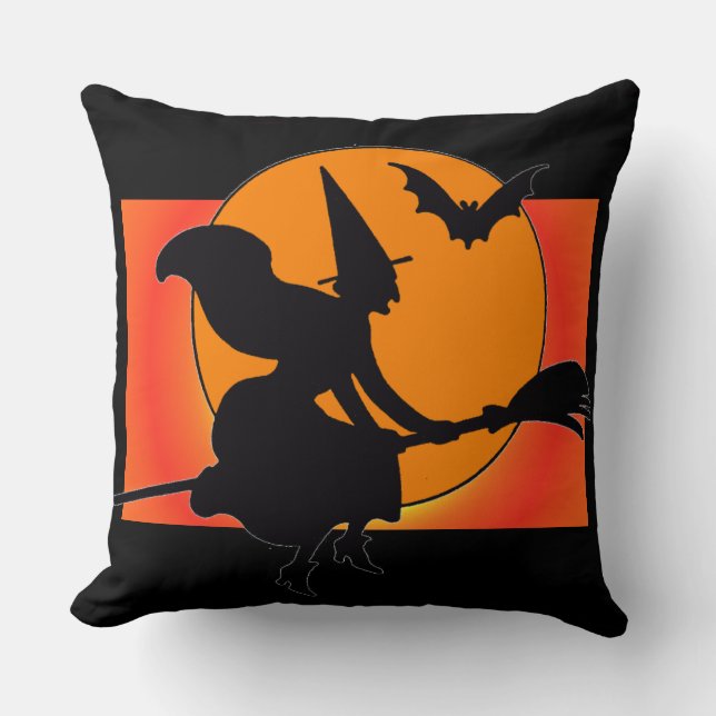 Coussin Carreau de carré de sorcière de vol (Recto)