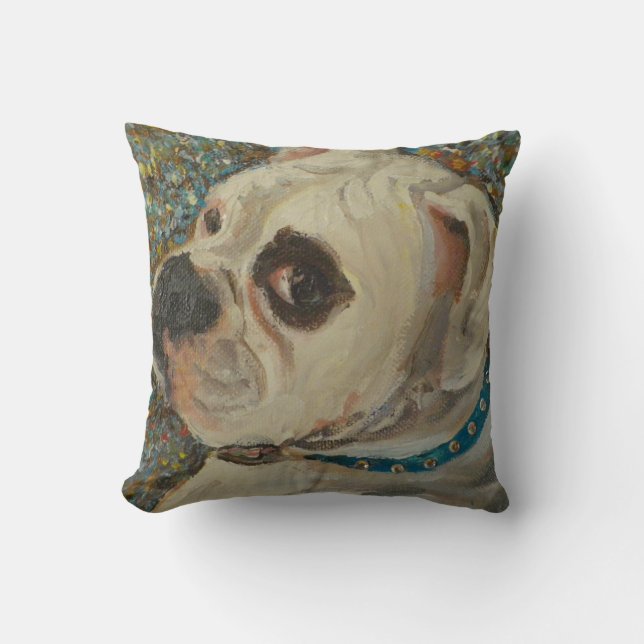 Coussin Carreau de chien de boxeur (Recto)