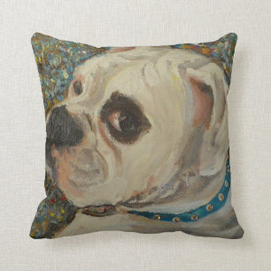 Coussin Carreau de chien de boxeur