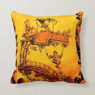 Coussin carreau de chinoiserie