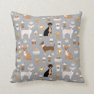 Coussin Carreau de chiwawas et de café