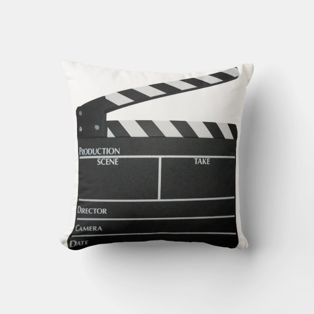 Coussin Carreau de cinéaste de film de bardeau de film (Recto)