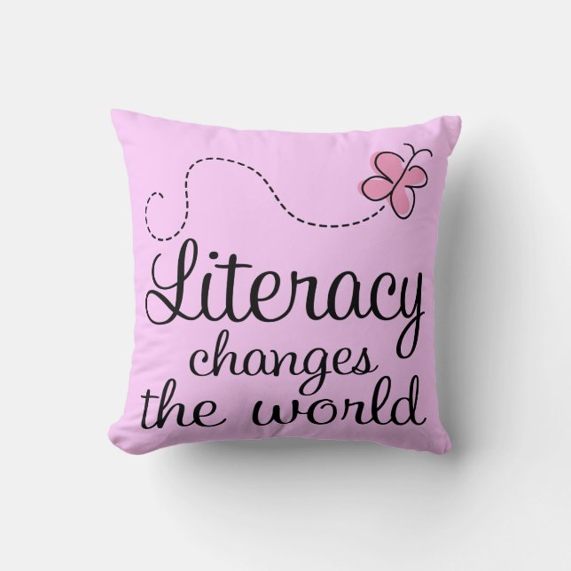 Coussin Carreau de citation de lecture d'instruction (Recto)