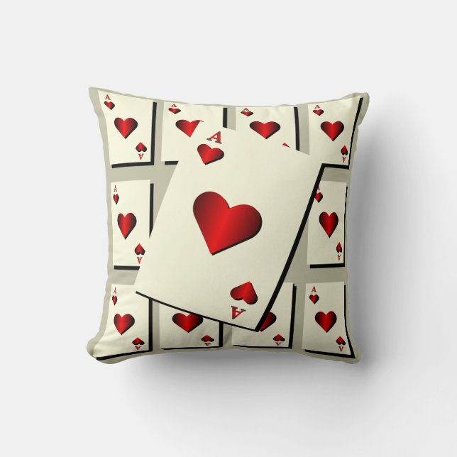 Coussin Carreau de coeurs (Recto)