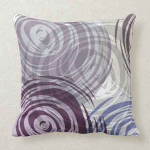 Coussin Carreau de CONCEPTION de SPIRALE de PRUNE rétro