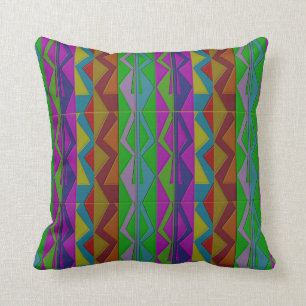Coussin Carreau de coton de zigzag