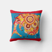 Coussin Carreau de coton d'envie de voyager de Puffin/ (Verso)