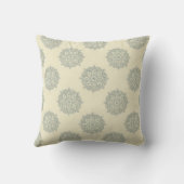 Coussin Carreau de crème et de médaillon de bleus layette (Verso)