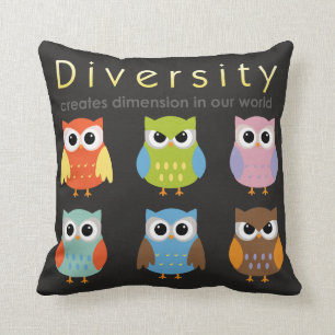 Coussin Carreau de diversité pour des enfants