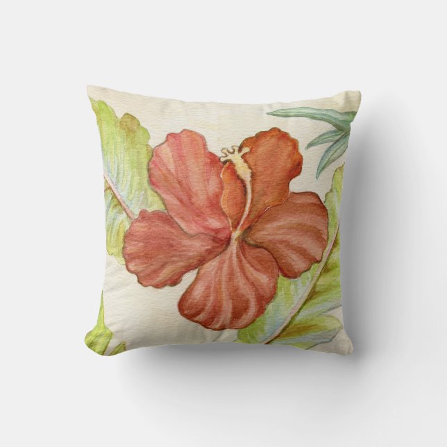 Coussin Carreau de fleur de ketmie (Recto)
