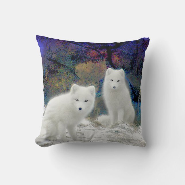 Coussin Carreau de Fox arctique (Recto)