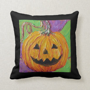 Coussin Carreau de Jack-o'-lantern Halloween