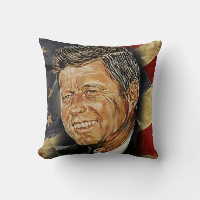 Coussin Carreau   de John F. Kennedy (Recto)
