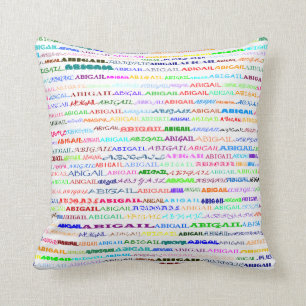 Coussin Carreau de la conception II des textes d'Abigaïl