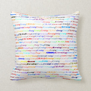 Coussin Carreau de la conception II des textes de Craig
