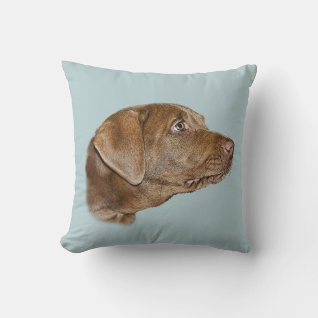 Coussin Carreau de labrador retriever, personnalisable (Recto)