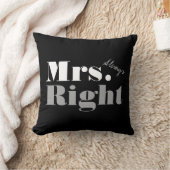 Coussin Carreau de M. Right et de Mme Always Right (Couverture)