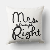 Coussin Carreau de Mme Always Right (Verso)