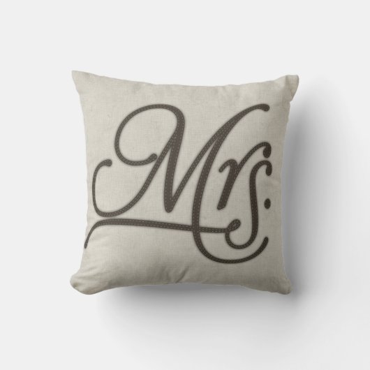 Coussin Carreau de Mme Textured (Recto)