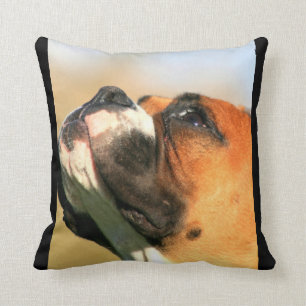 Coussin Carreau de MoJo d'Américain de chien de boxeur