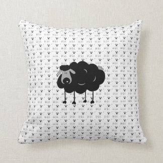 Coussin Carreau de moutons noirs