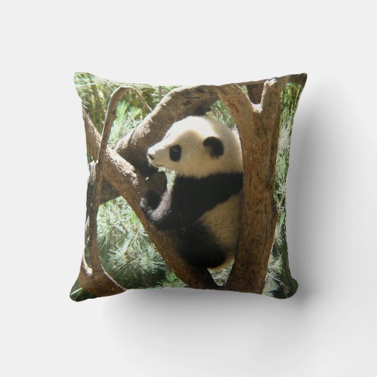 Coussin Carreau de panda géant et de panda de bébé (Verso)