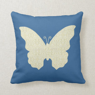 Coussin Carreau de papillon de dentelle