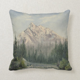 Coussin Carreau de paysage de montagne de Milou