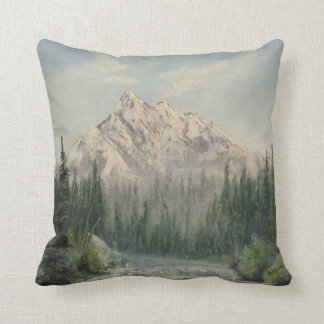 Coussin Carreau de paysage de montagne de Milou