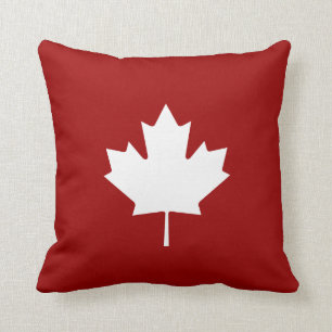 Coussin Carreau de pictogramme de feuille d'érable