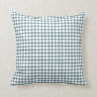 Coussin Carreau de plaid de Valmont dans Teal