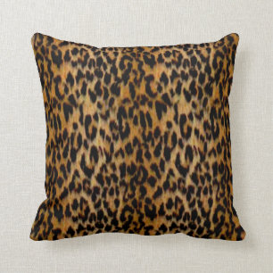 Coussin Carreau de poster de animal de peau de léopard