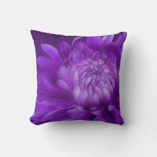 Coussin Carreau de pourpre d'art de chrysanthème
