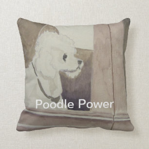 Coussin Carreau de puissance de caniche