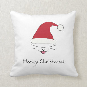 Coussin Carreau de purfect de Noël de Meowy ces vacances