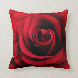 Coussin Carreau de rose rouge