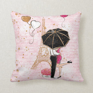Coussin Carreau de Saint-Valentin, couple d'amour