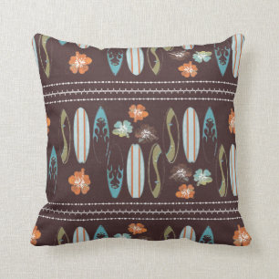 Coussin carreau de surfers d'Hawaï]