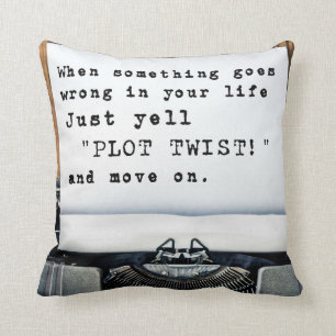 Coussin Carreau "de torsion de complot"