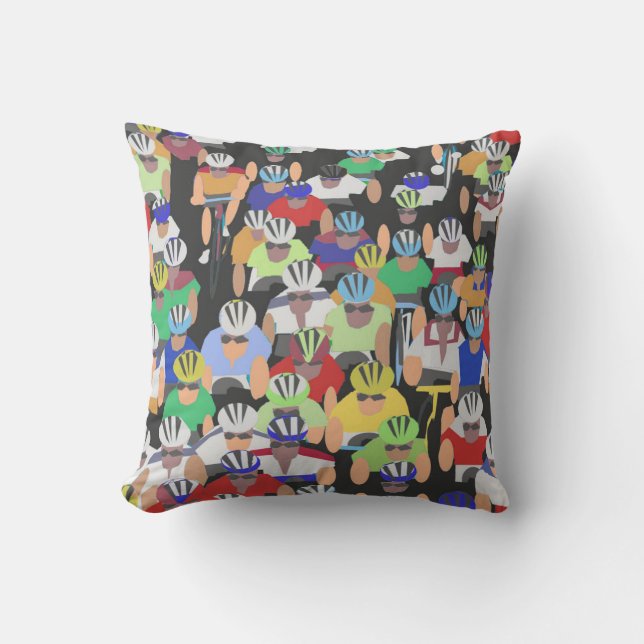 Coussin Carreau de Tour de France (Recto)