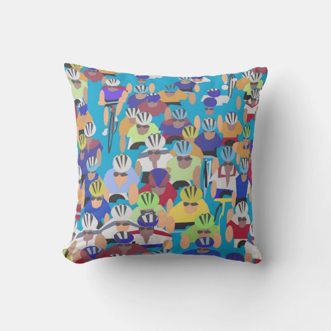 Coussin Carreau de Tour de France (Recto)
