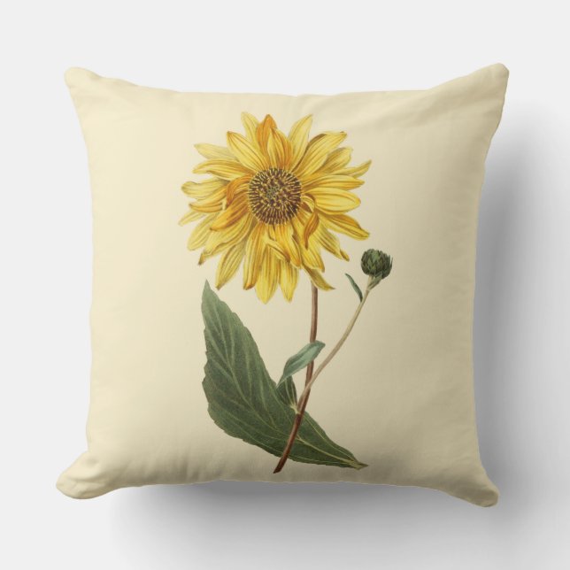 Coussin Carreau de tournesol (Recto)