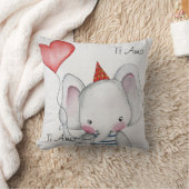 Coussin Carreau d'éléphant de bébé d'AMO de Ti (Couverture)