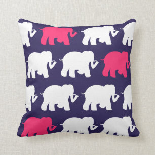 Coussin Carreau d'éléphants de marine