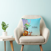 Coussin Carreau d'enfants d'animaux de jungle (Chaise)