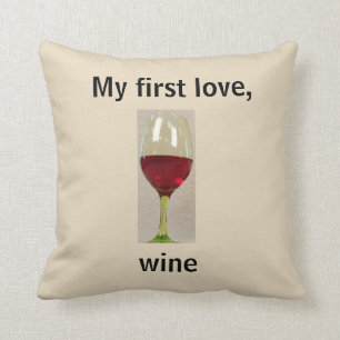Coussin Carreau d'humour de vin